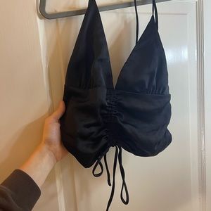 Boutique Black Going Out Crop Top